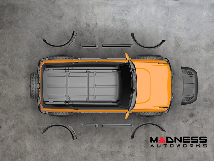 Ford Bronco Complete Body Styling Kit - 4 Door - Wide Body - Air Design